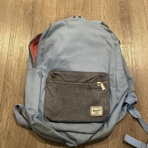 Herschel supply blue backpack with red interior